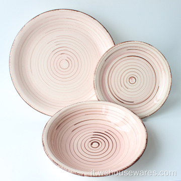 Set di stoviglie in ceramica di lusso personalizzate dessert ristorante